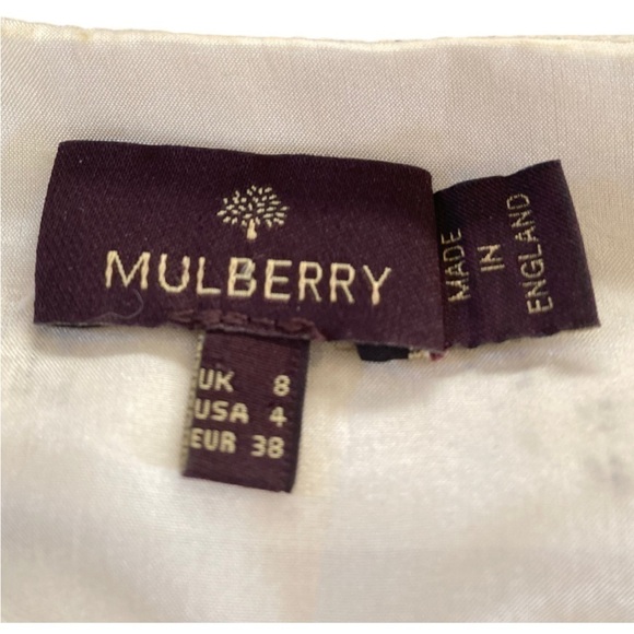 Mulberry Silk Dress Short Sleeve Shift Dress Made in England Animal Print - Picture 7 of 8